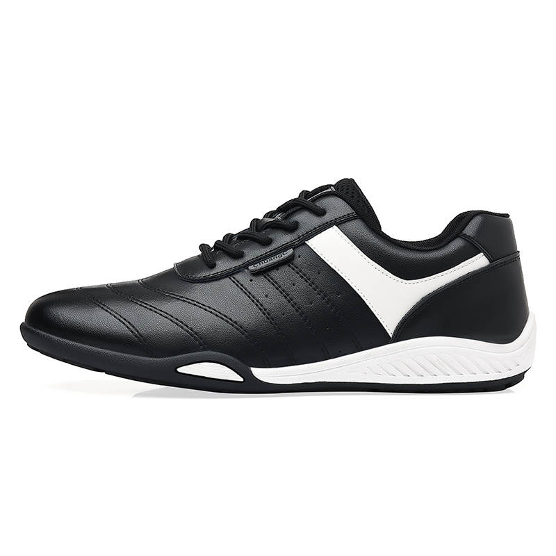 EGCHI Casual Shoes Men's Mid Top Black/White