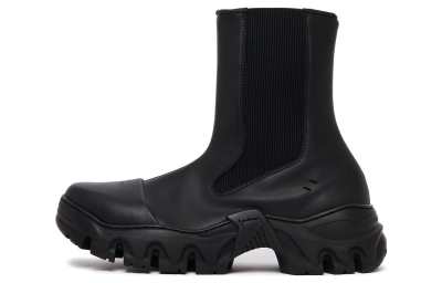 ROMBAUT Boccaccio Leather Short Chelsea Boots Unisex Black