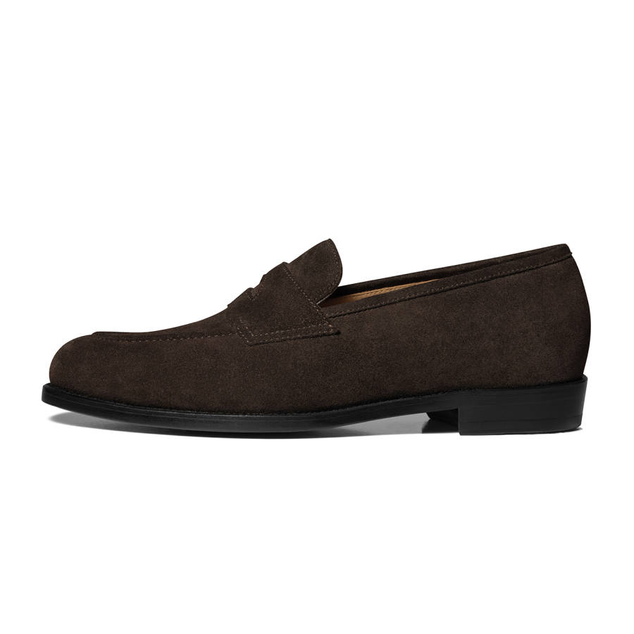 THOM WILLS British Style Business Old Money Style Casual Slip on Loafers Men's Coffee