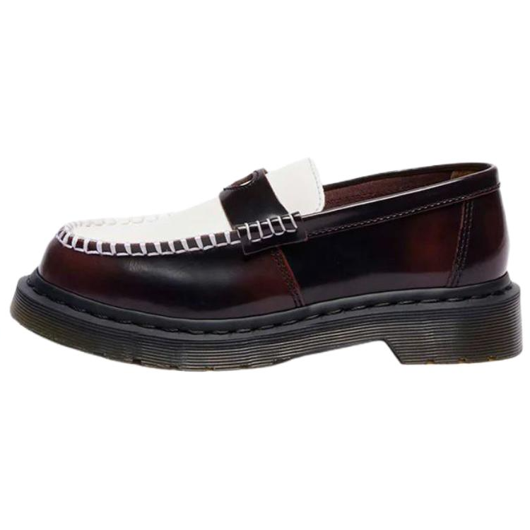 Dr.Martens PENTON HEART Nubuck Loafers Women's Cherry Red