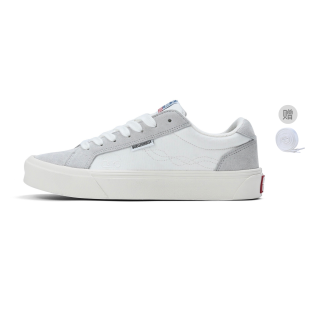 BURGERHOUSE Low top Skateboard Shoes Unisex Gray White