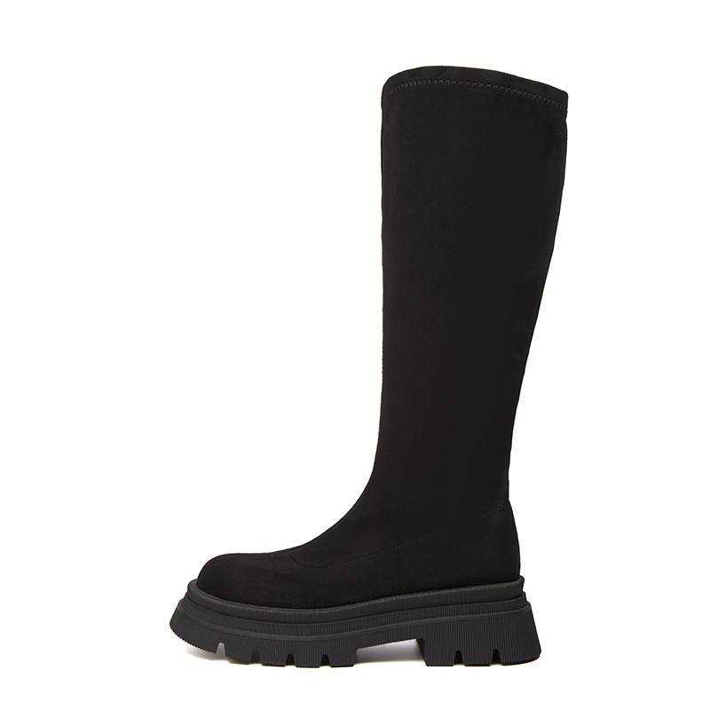 DAPHNE DAPHNE Knee High Boots Women's Black/Yellow