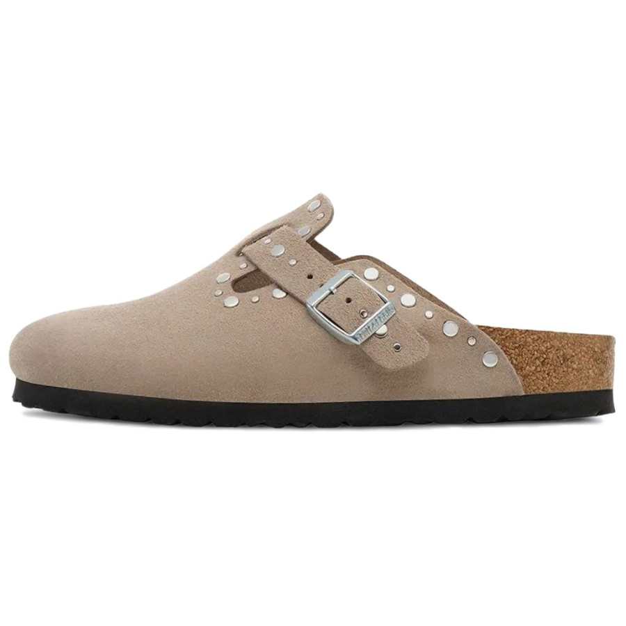 Birkenstock studded buckle clogs
