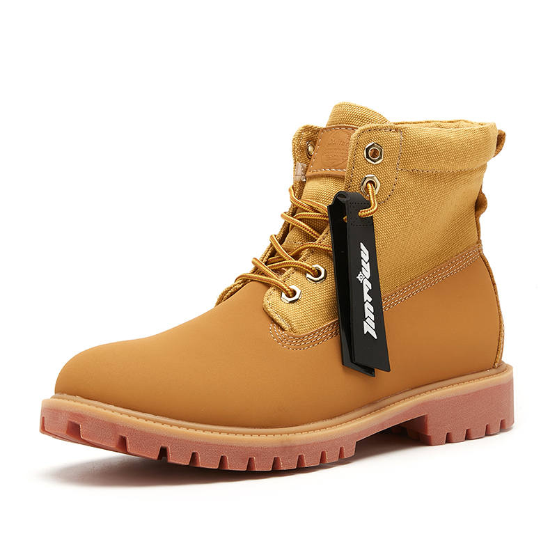 TINMUU TINMUU Cow Split Leather Short Combat Boots Unisex