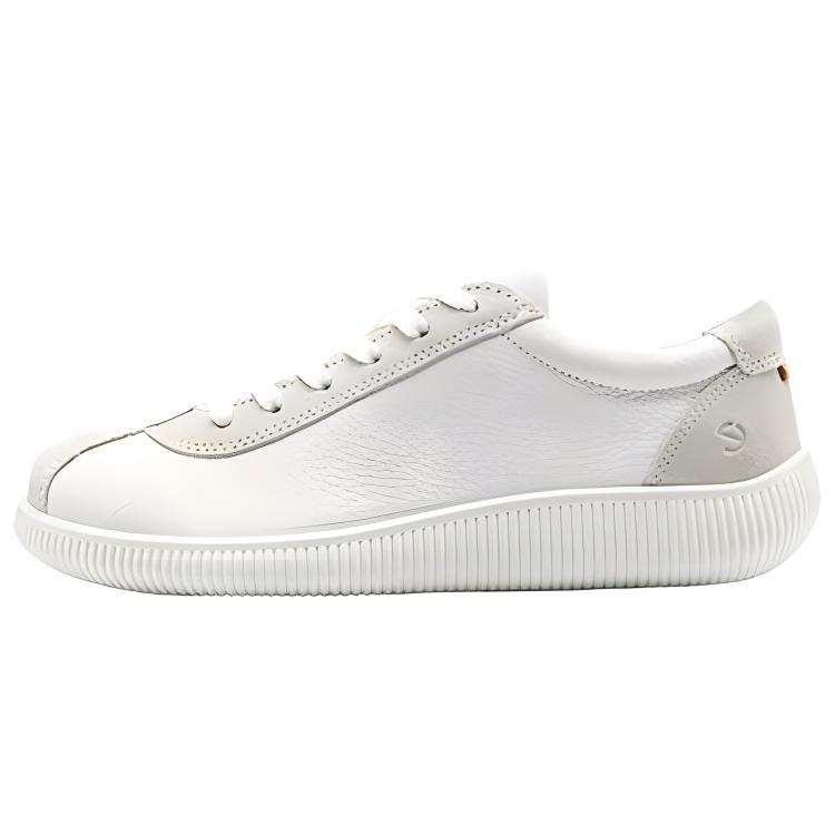 Ecco Low top Casual Shoes Women's White Gray