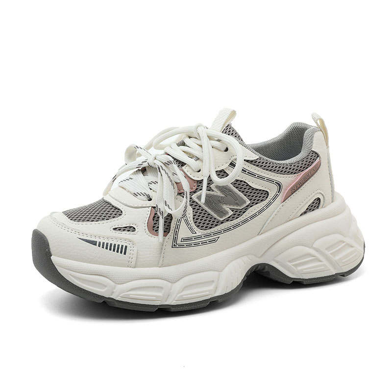 QITUMAUL Slip Resistant, Abrasion Resistant, Lightweight Low top Chunky Sneakers Women's