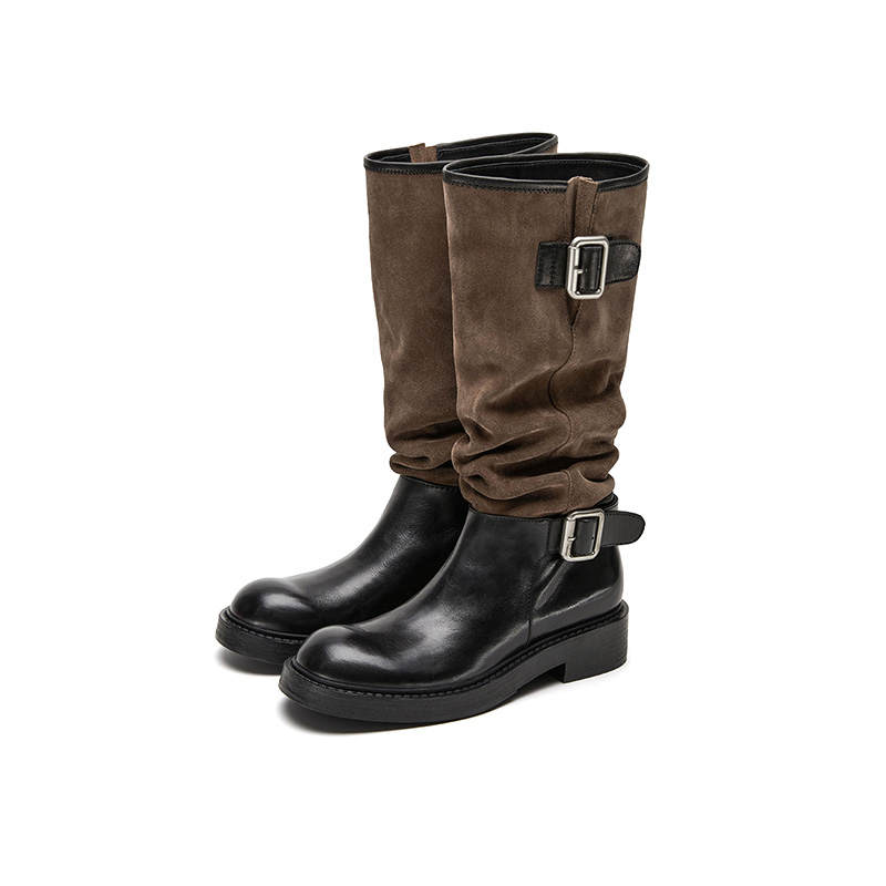 Marie Claire Cow Split Leather Knee high Boots Women's