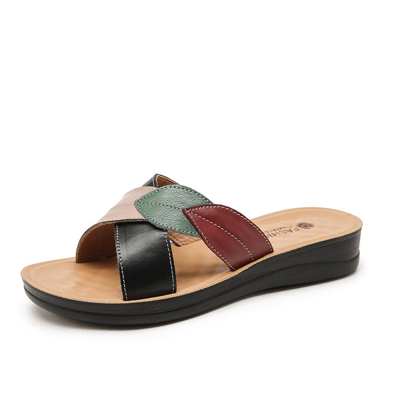 YILICHUANZHANG Top Grain Cow Leather Casual Shoes Women's H339