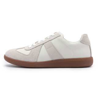 LAHOO German Army Trainers Unisex White