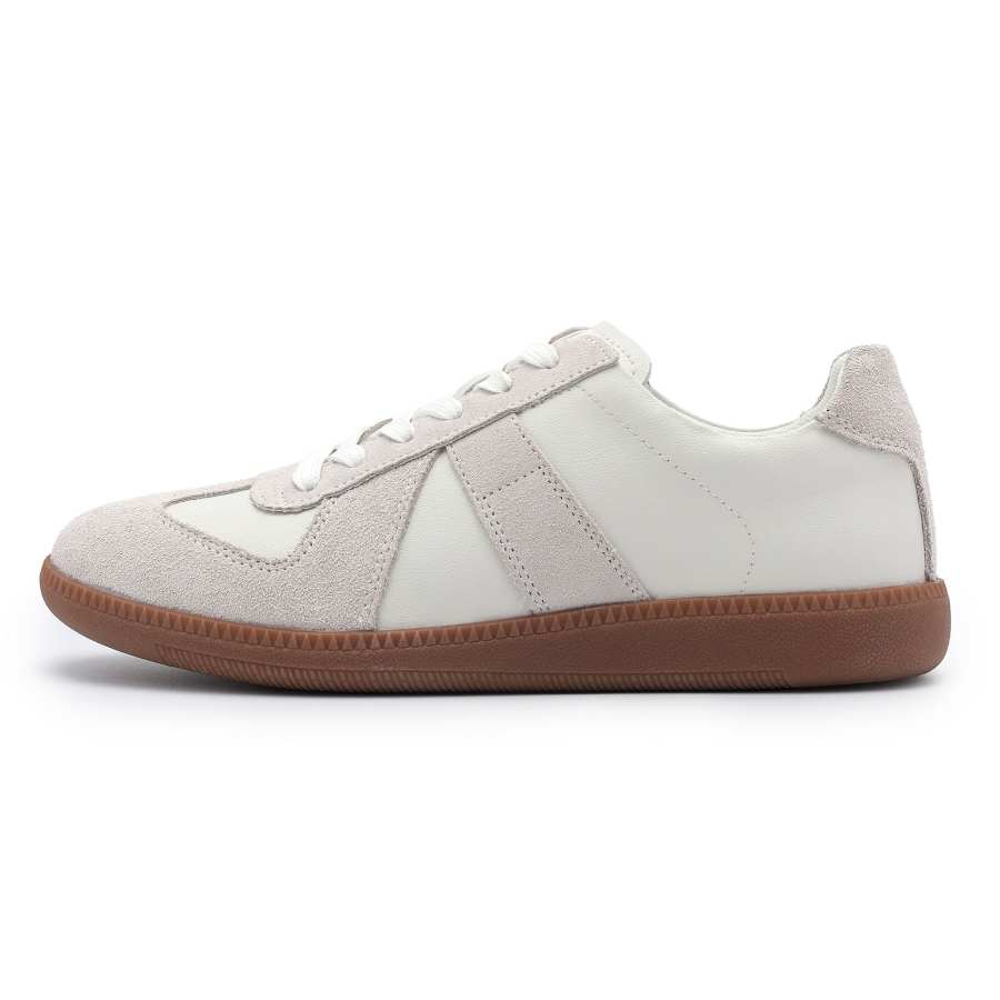 LAHOO German Army Trainers Unisex White