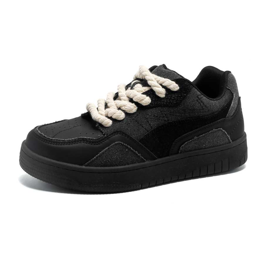 GIGIRYO Cushioning Abrasion Resistant Cushioning, Wear Resistant Low top Skateboard Shoes Unisex Black