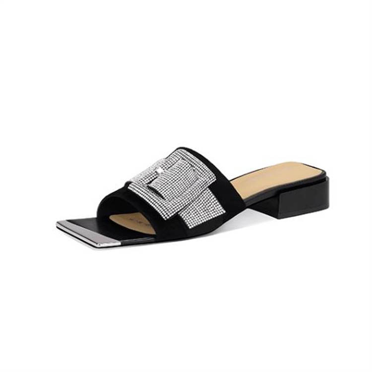 JESSICA SOPHIA Rhinestone Slide Slippers Women's