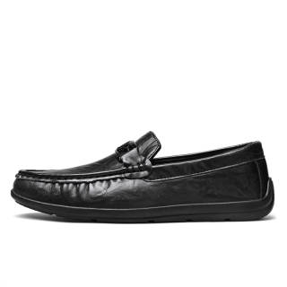 TOMAY Cow Leather Casual Shoes Men's Black