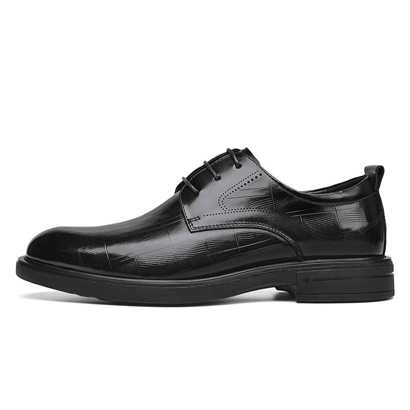 SEPTWOLVES Top Grain Cow Leather Dress Shoes Men's Black