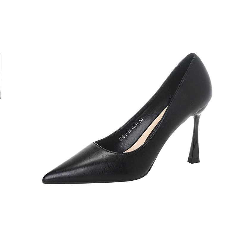 Zubumei Spool Heel High Heels 8.5cm Women's