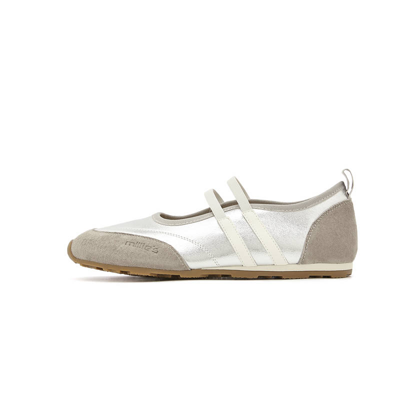 Millies MILLIE'S Cow Leather Flat Mary Jane Shoes Women's