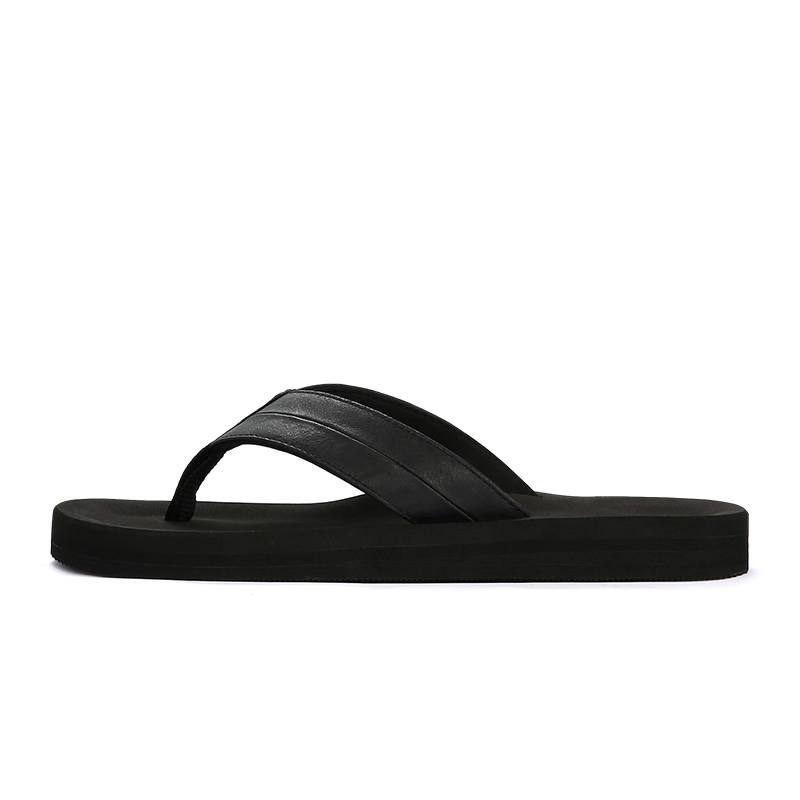 BOREE BOREE Stitching Flip Flops Men's Black