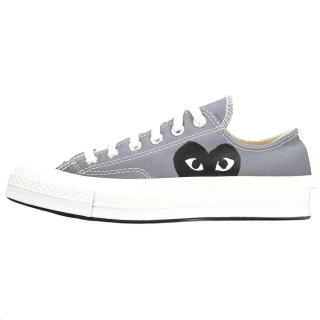 CDG Play x Converse Low top Skateboard Shoes Unisex Gray
