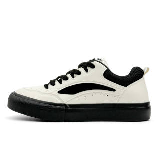 VASIBAEN Cushioning Low top Skateboard Shoes Men's Beige Black