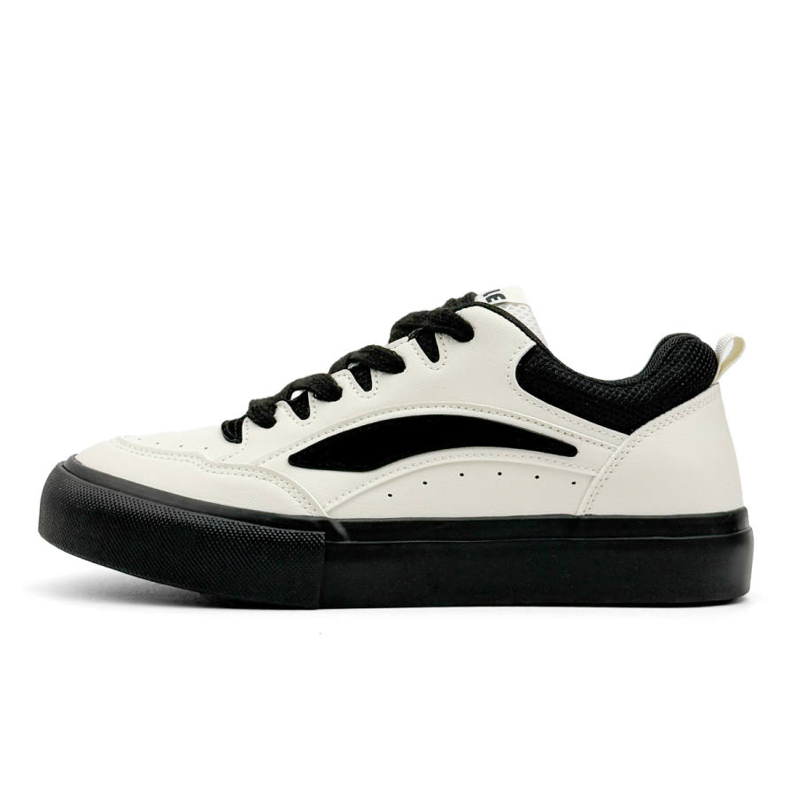 VASIBAEN Cushioning Low top Skateboard Shoes Men's Beige Black