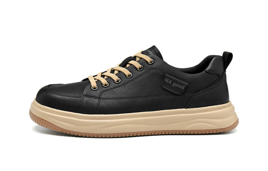 HLA Cow Split Leather Low top Skateboard Shoes Men's
