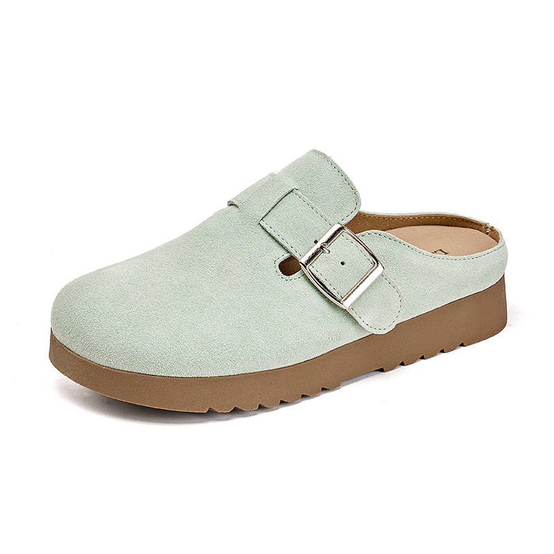 La Chapelle Abrasion Resistant Closed Toe Slippers Women's Mint Green