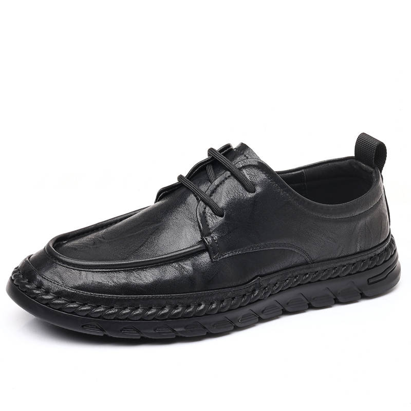 CKVUSAMG Casual Leather Shoes Men's Low Top