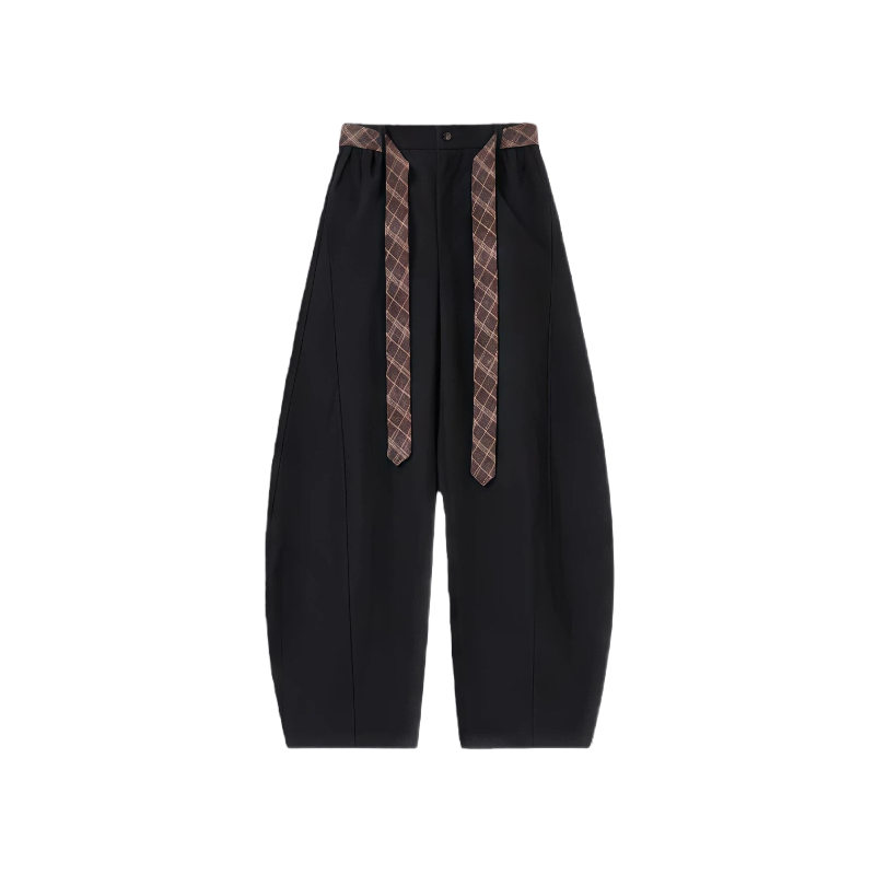 X1617 Casual Pants Unisex Thickened And Fleece Lined Scimitar Pants