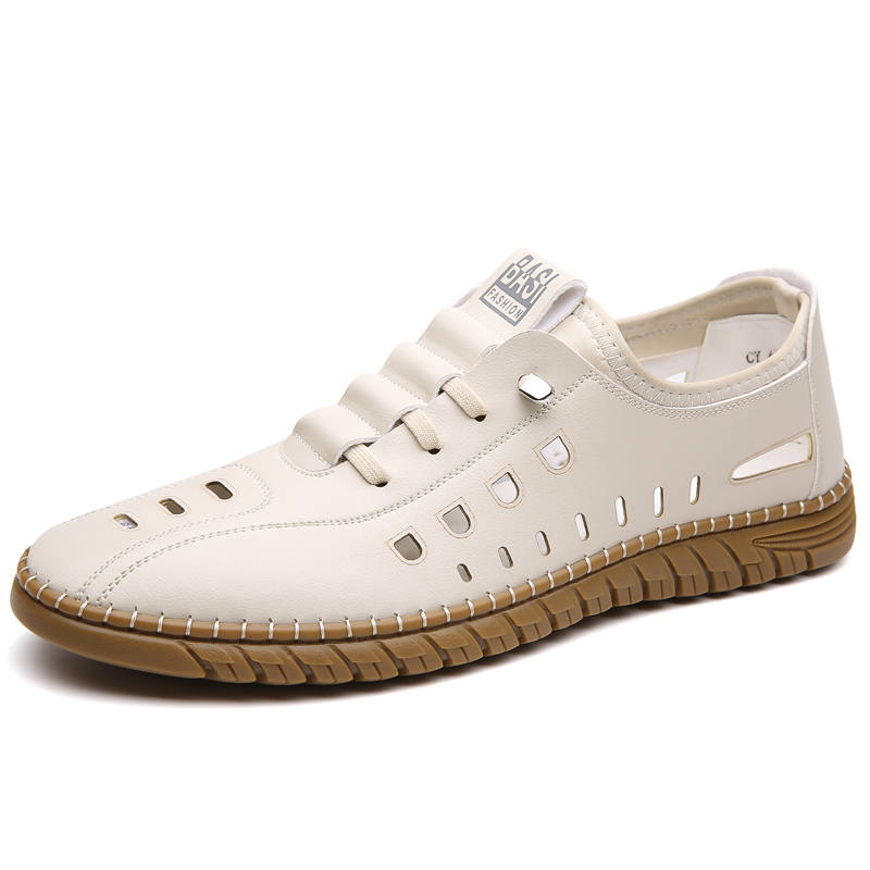 PEHL Cow Leather Abrasion Resistant Abrasion Resistant Low top Casual Shoes Men's