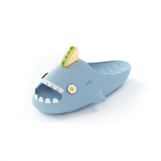 HelloSlippers Shark Sharkicks Sandwich, Slide Slippers Unisex