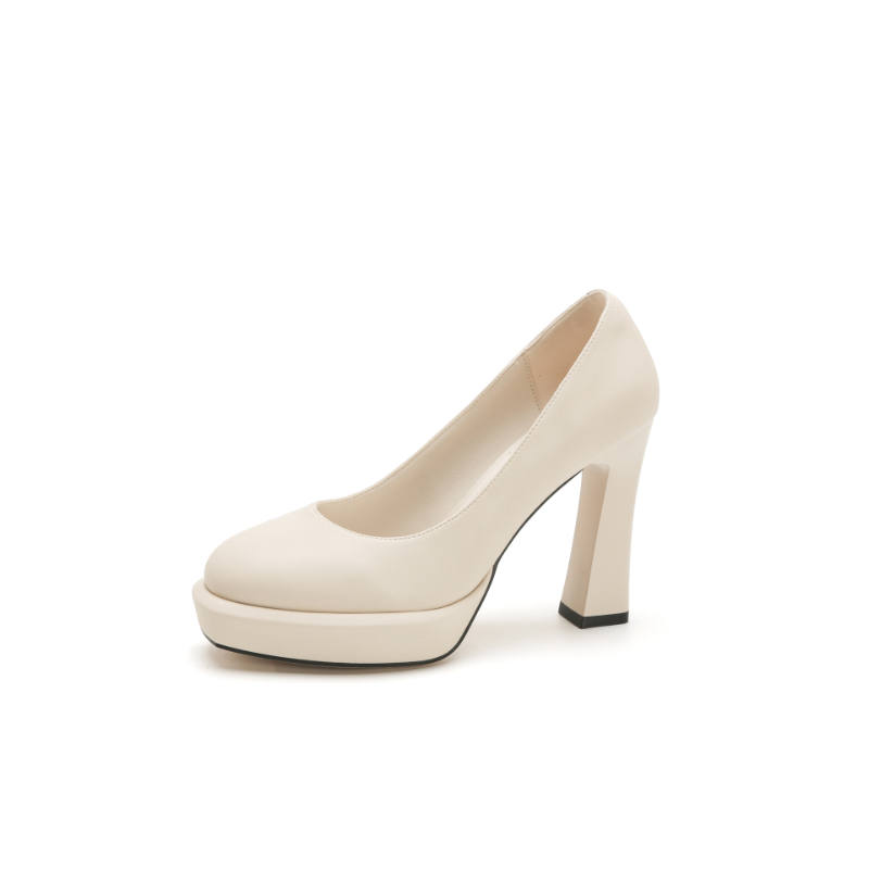 ZUOMILUO Pu Chunky Heel High Heels Women's
