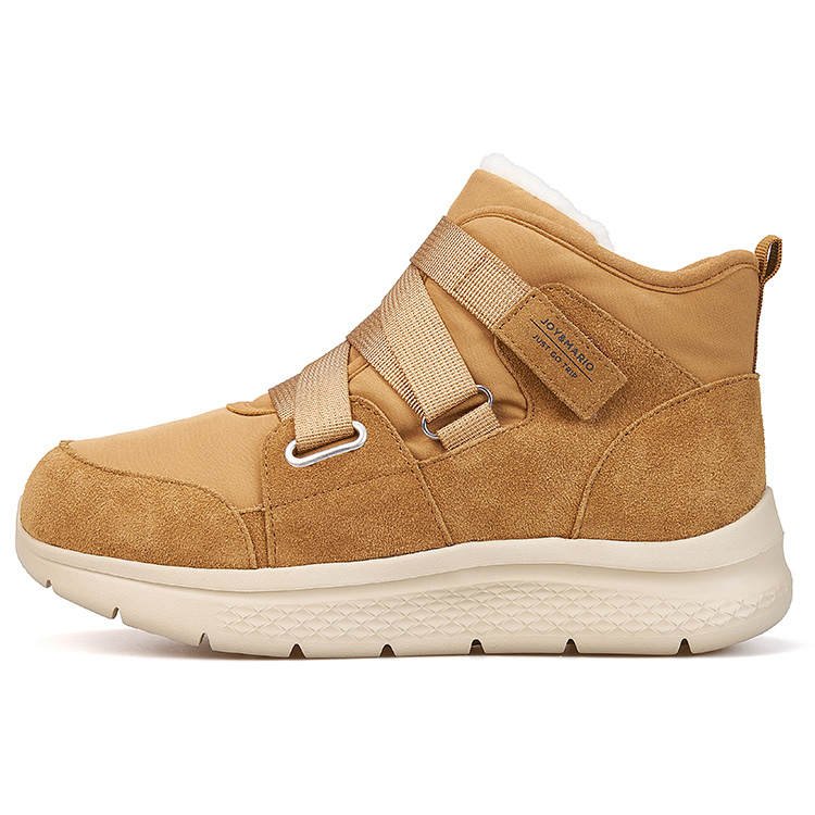 Joy&Mario Textile, Split Cow Leather Thermal Mid top Casual Shoes Women's