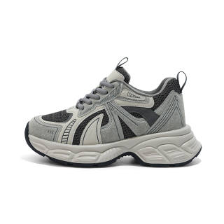 CHIYEANDE Low top Chunky Sneakers Women's Concrete Gray