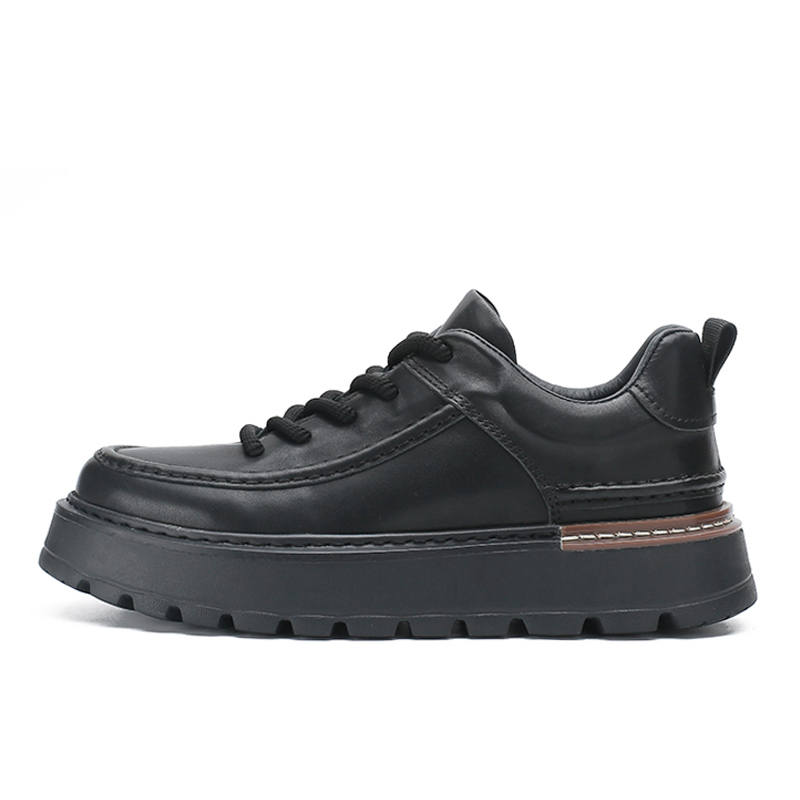 Devanro Devanro Top Grain Cow Leather Height Increasing Abrasion Resistant Lightweight Breathable Slip Resistant