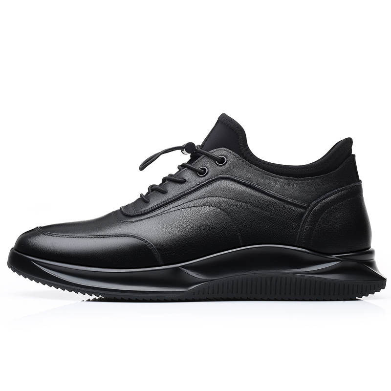 XIAOTOULANG Minimalist Style Fleece Lined Casual Shoes Men's Black
