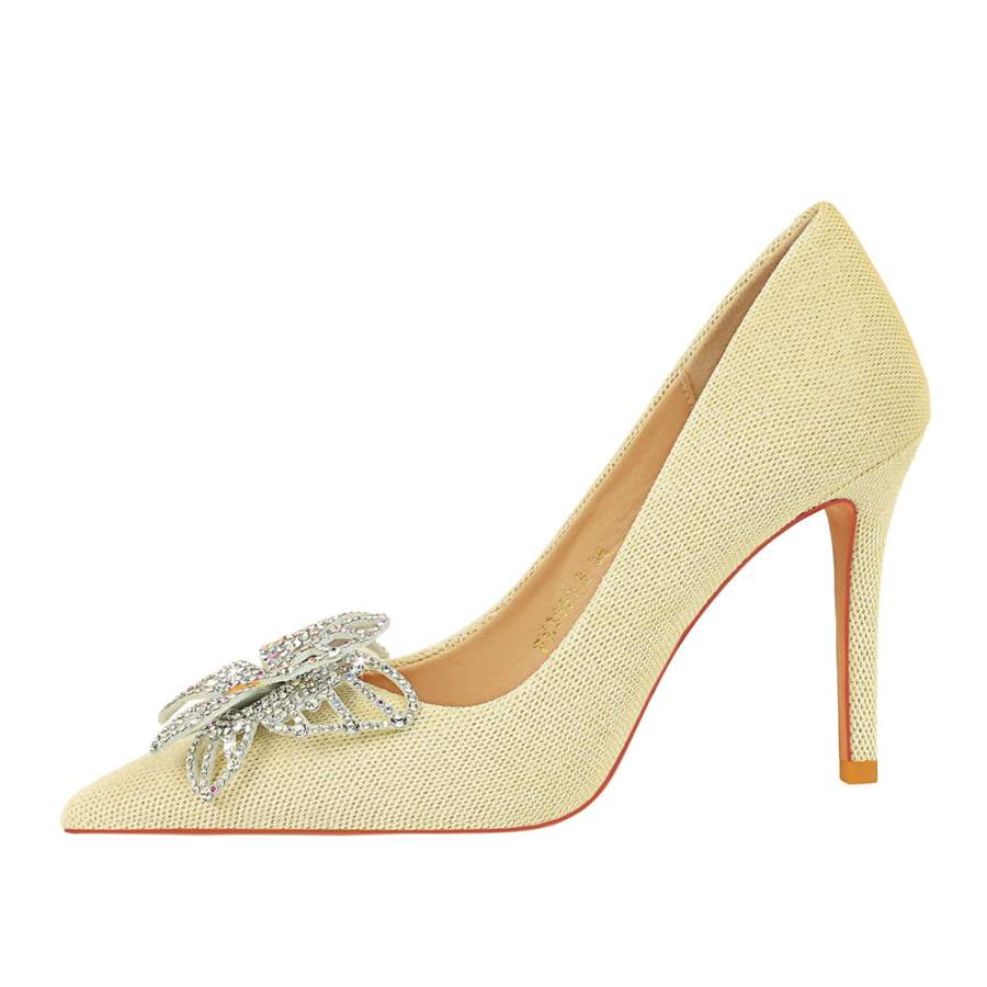 QITUMAUL Suede Slim Heel High Heels Women's