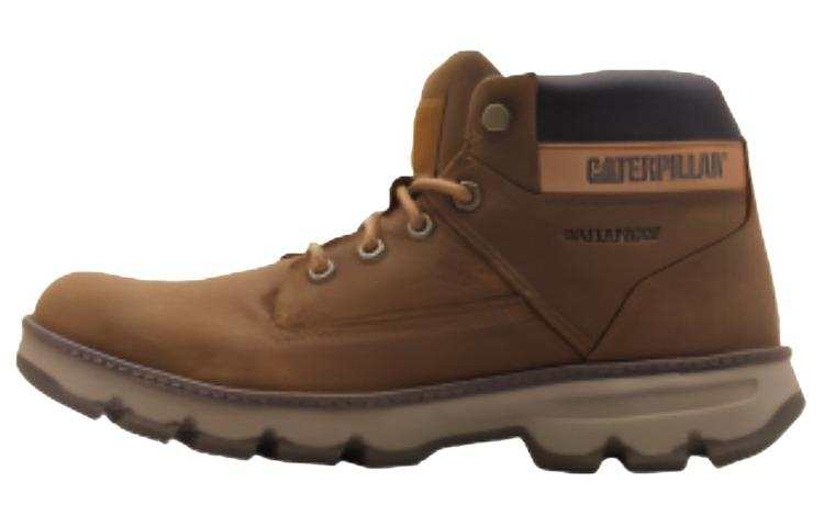 CAT Cow Leather Short Outdoor Boots Men's Brown