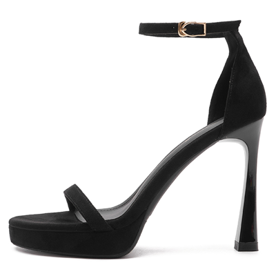 LANMOU One Strap Sandals Women's Black