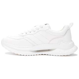 HERBEL Cow Leather Cushioning Waterproof And Breathable Lightweight Low top Casual Shoes Men's White
