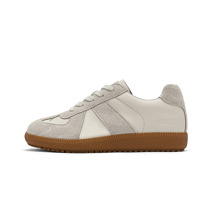 SMILEY Low top German Army Trainers Women's Old Gray Tone