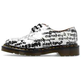 CDG COMME Des GARÇONS X DR.MARTENS x CDG Leather Casual Shoes Women's White Black