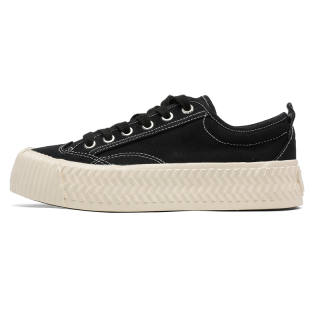 Luji Pu Low top Skateboard Shoes Men's Black
