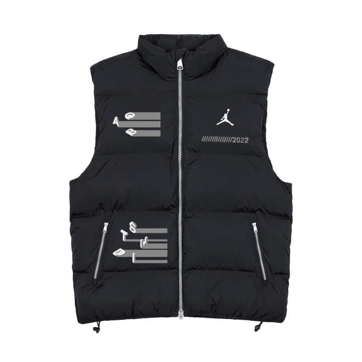 Jordan Jordan Vests Unisex Black Stand Collar Moderate Other
