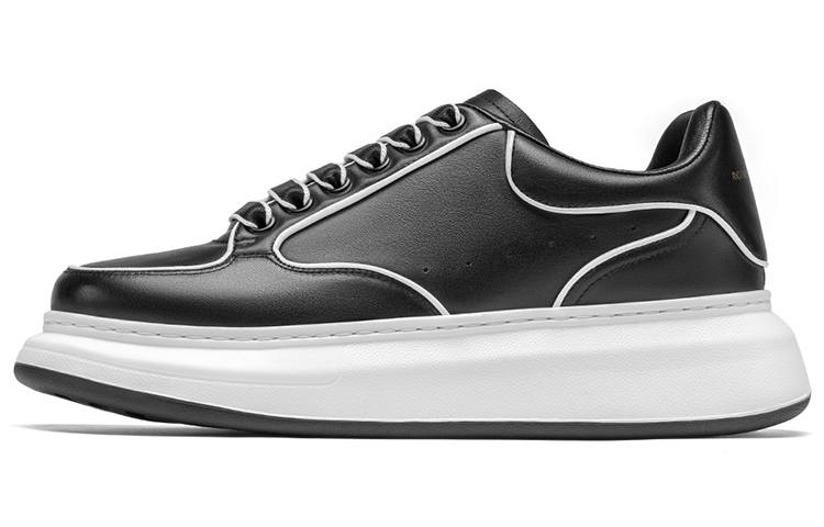 ROBERTA DI CAMERINO Cow Leather Low top Skateboard Shoes Men's Black