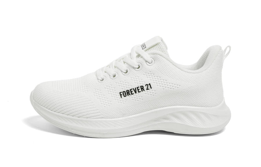 FOREVER 21 Low top Physical Fitness Test & Exam Sprint Long Distance Running Shoes Women's White