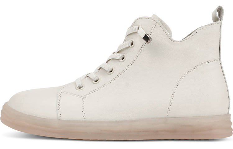 OCCAMAN Top Grain Cow Leather Stylish Skateboarding Shoes Women's