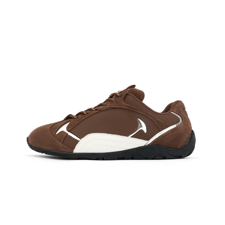 SMILEY Racing Low top German Army Trainers Women's Brown