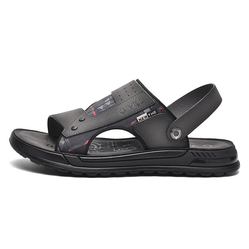 G'VILL Beach Sandals Men's Dark Gray/Black