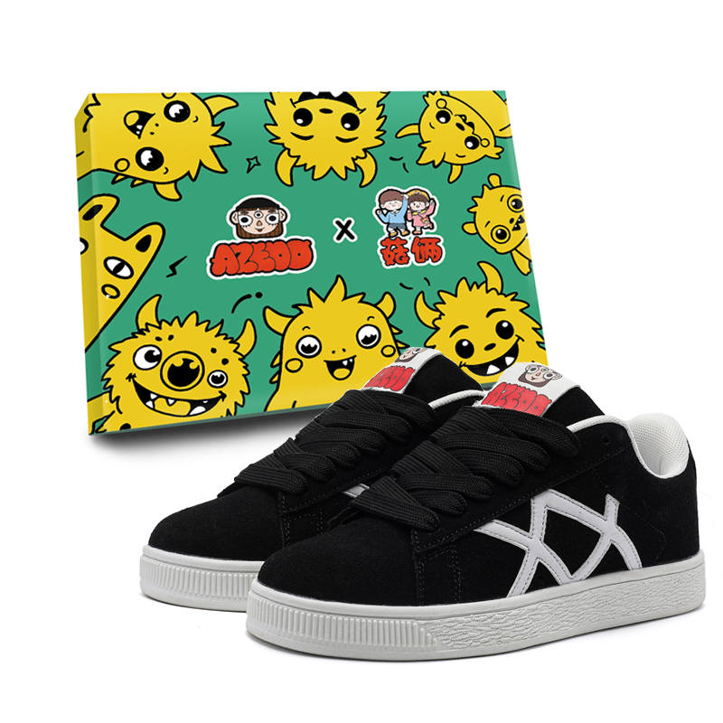 GULIA Skateboard Shoes Unisex Low Top Black