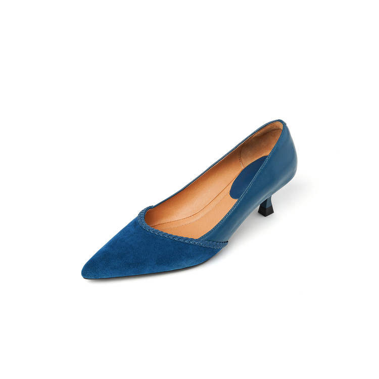 Echo&yolo High Heels Women's Black, Peacock Blue